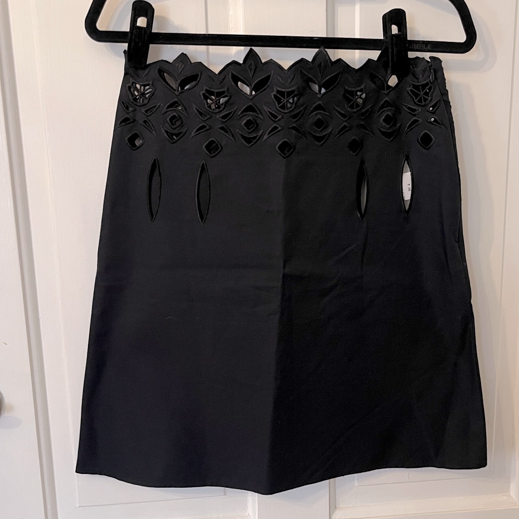Chlo Waist Cutout A-Line Mini Skirt
